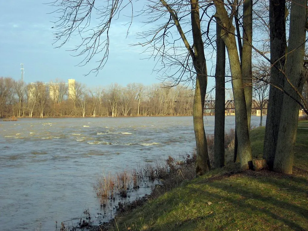 a riverside of Maumee River, Toledo, OH
